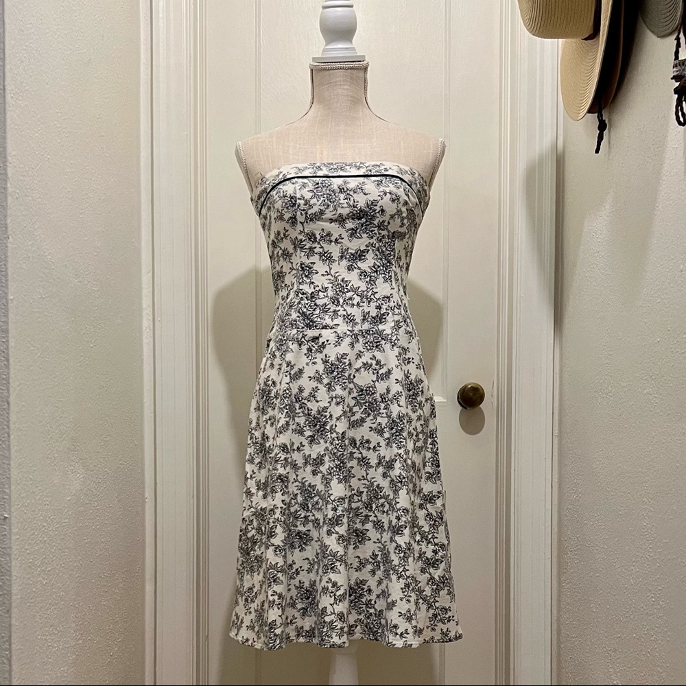 Just Choon Vintage-style Strapless Dress Juniors Sz 5 EUC